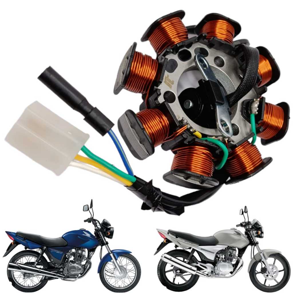 Estator Pulso Titan 150 Ks Es Esd 2004 a 2008 Titan 150 Sport 2005 a 2008