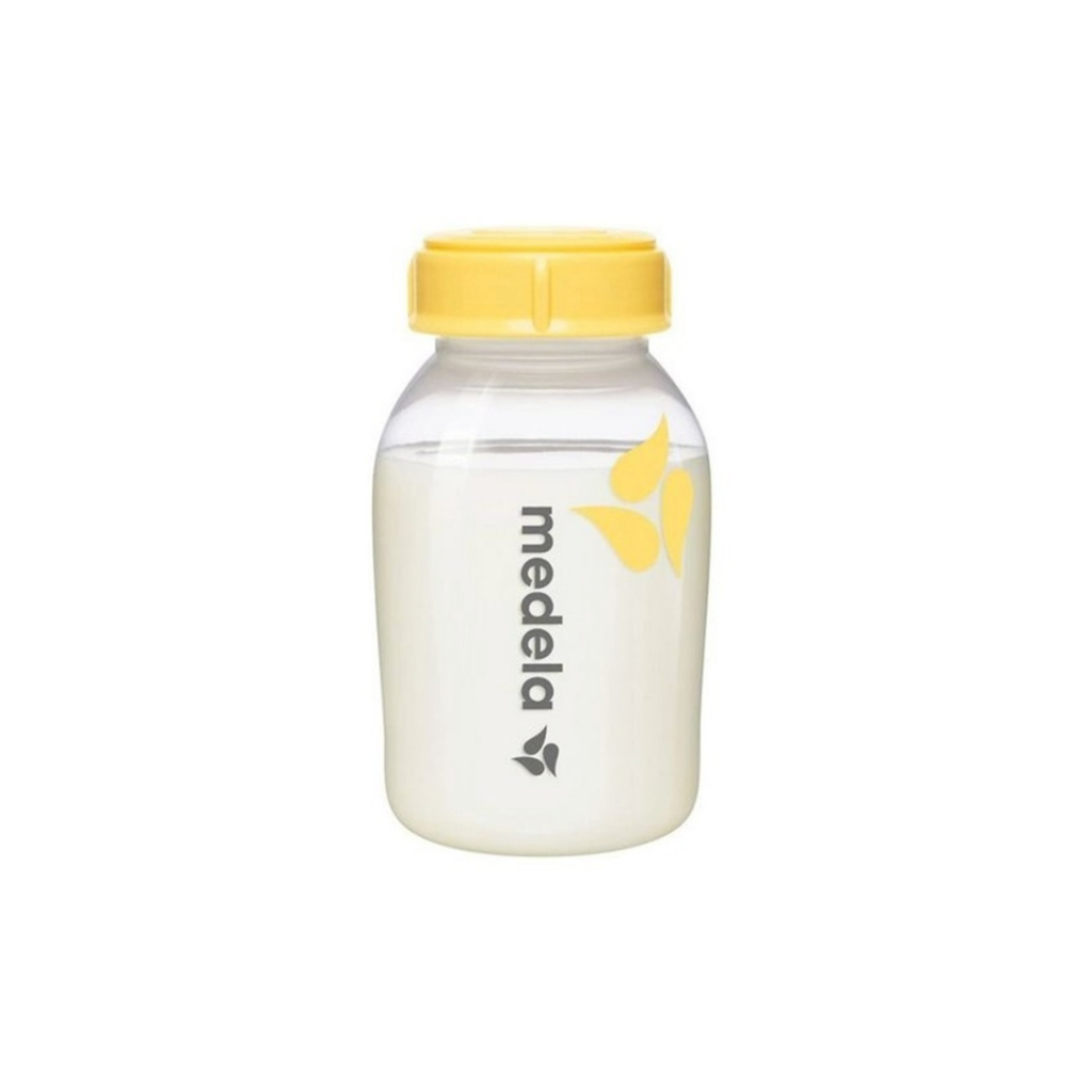Frasco Pote De Plástico Para Leite Materno 150ml Medela 1 Unidade Com Suporte