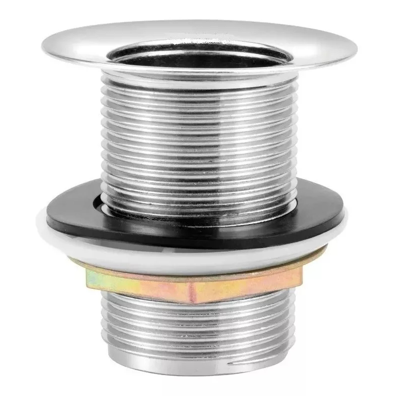 Válvula para Tanque Metal Cromado 1.1/4 Lavanderia em Oferta na Shopee