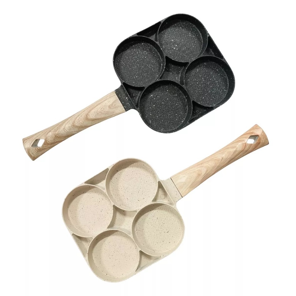 Frigideira Anti-Aderente Com 4 Divisórias Alumínio Cerâmico