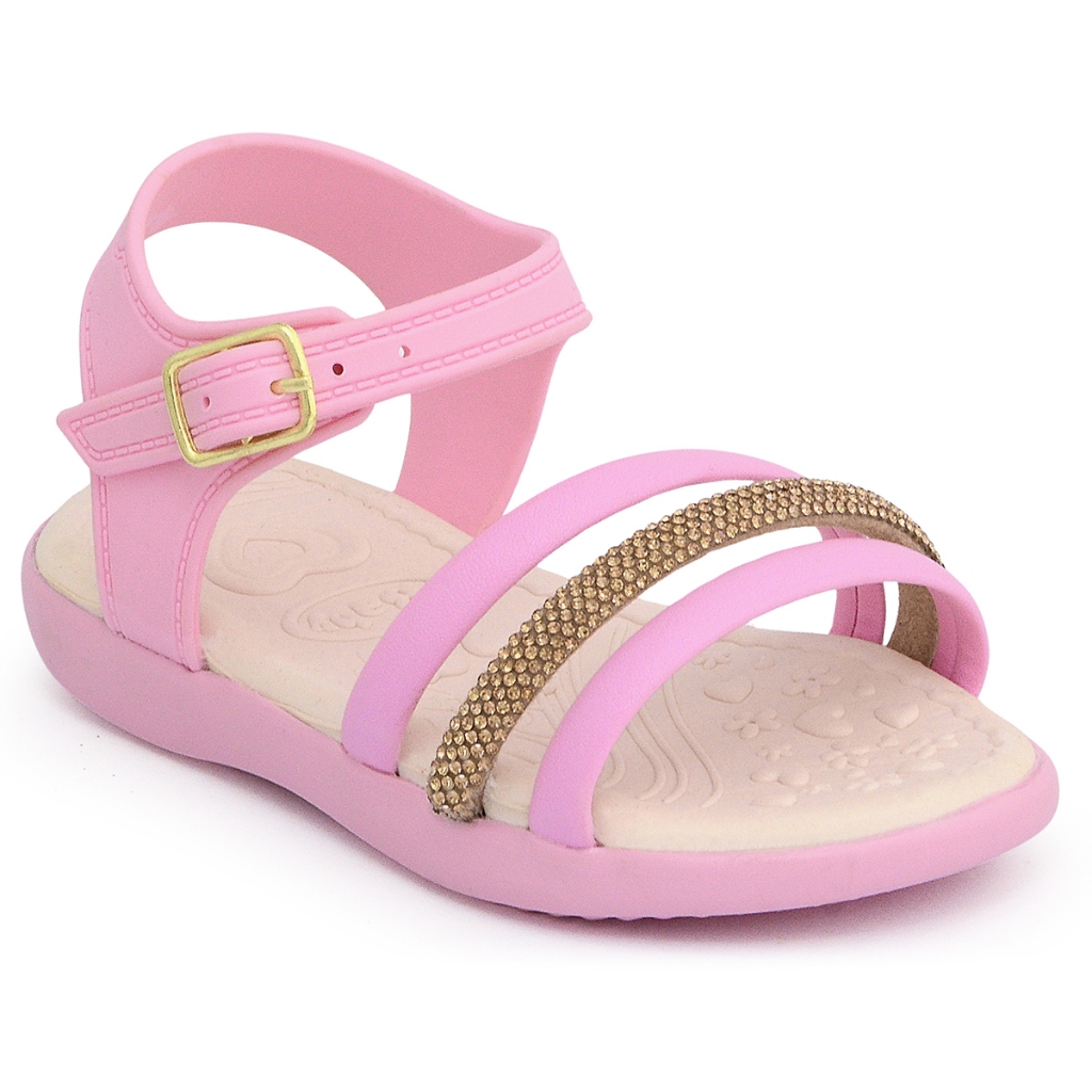 Sandália bebê menina papete infantil feminina strass confortável lançamento em Oferta na Shopee