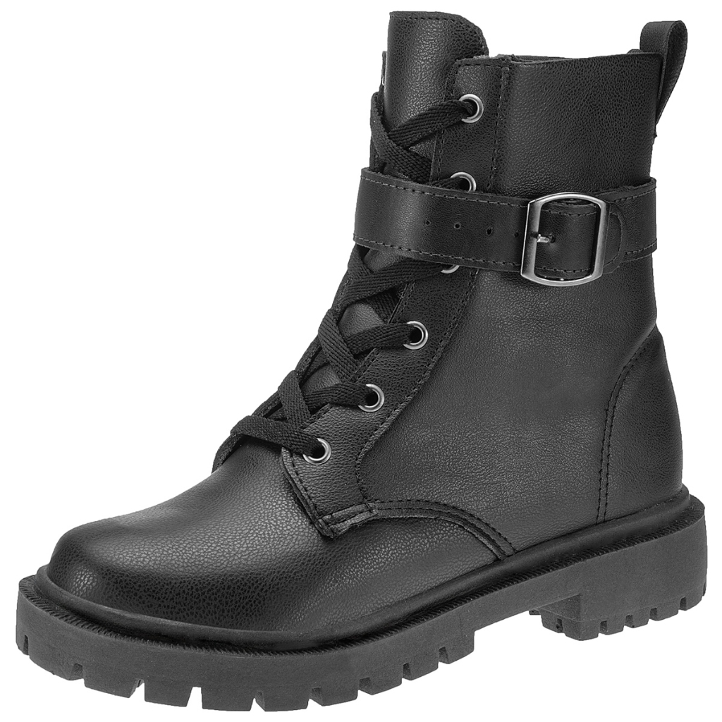 Coturno Feminino Bota Cano Curto Shekinah Moda Tratorada Militar Saltinho Confortável Novidade Festa em Oferta na Shopee