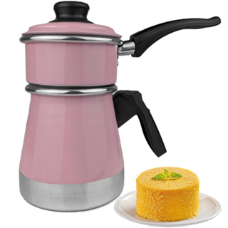 Cuscuzeira a Vapor Duplex Porção Individual Mini Cuscuszeira Dupla com Tampa Faz Cuscuz e Legumes em Oferta na Shopee