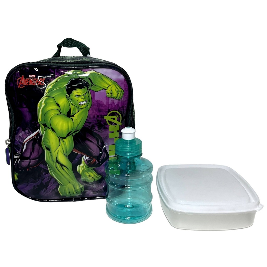 Lancheira Escolar Térmica Herói Incrível Hulk - Os Vingadores Avengers - Marvel