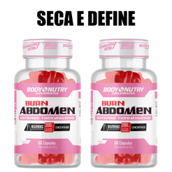 Kit 2x Burn Abdomen Pré Treino 60 Cápsulas | 200mg de Cafeína + Energia - Body Nutry