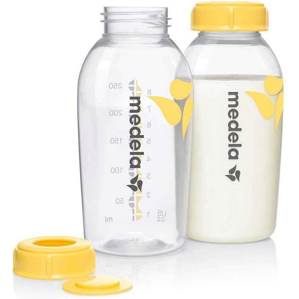 Kit 2 Frascos Recipiente Para Armazenar Leite Materno 250ml Medela