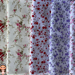 Tecido Tricoline Flores 1,00mt 2,00mt, 1,50 de Largura 100% Algodão, Floral, Flor, Raminho, Buque.