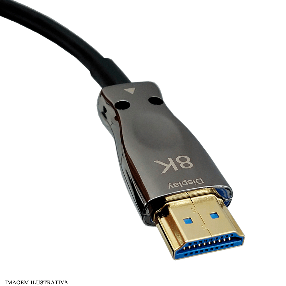 Cabo HDMI 2.1 40 Metros Fibra Óptica 8K Ultra HD