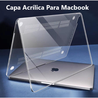 Case Capa Macbook Acrílico + capa teclado e pelicula de gel Air13 m1/Pro 13/Air13.6 m2/Air 15/Pro M3 2992 14.2/Pro 16.2 em Oferta na Shopee