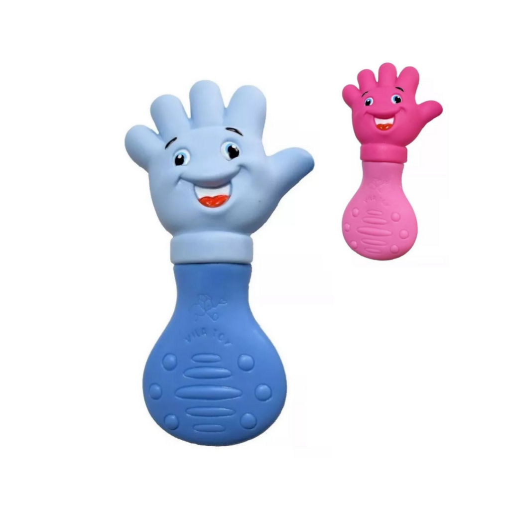Mordedor bebe maozinha silicone macio vilatoy +2MESES em Oferta na Shopee
