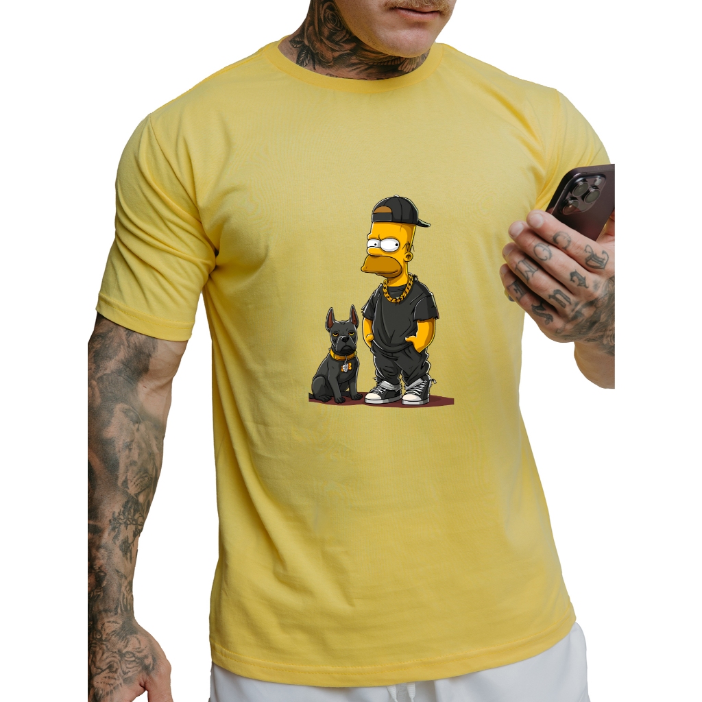 Camisa T-Shirt Masculino Adulto Infantil 100% Algodão  Estampa Life Style Diversas Cores 7094