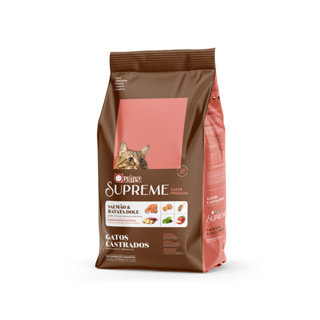 Ração Quatree Supreme Gatos Castrados Salmão e Batata doce - 10,1kg em Oferta na Shopee