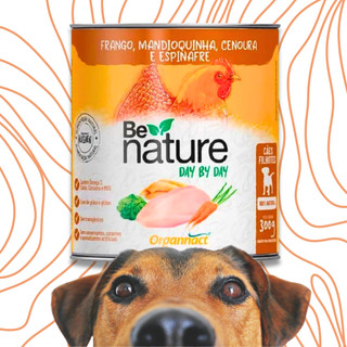 Alimento Úmido Be Nature Day By Day Cães Lata - 300g - Frango, Mandioquinha, Cenoura e Espinafre