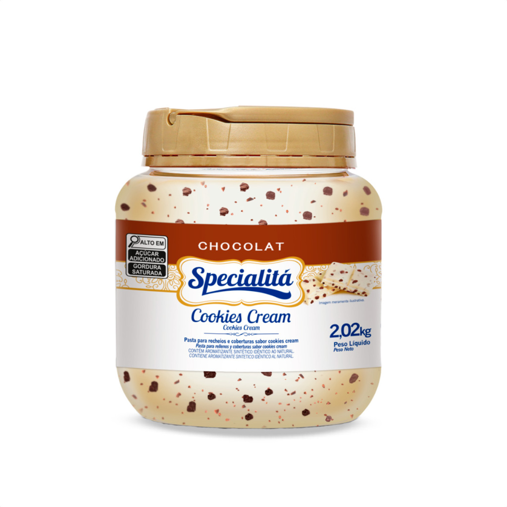 Recheio Specialitá Cookies Cream 2kg - Specialitá em Oferta na Shopee