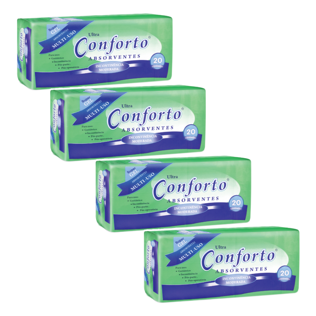 Absorvente Pós Multi-uso Ultra Conforto Kit c/ 4 Pacotes em Oferta na Shopee