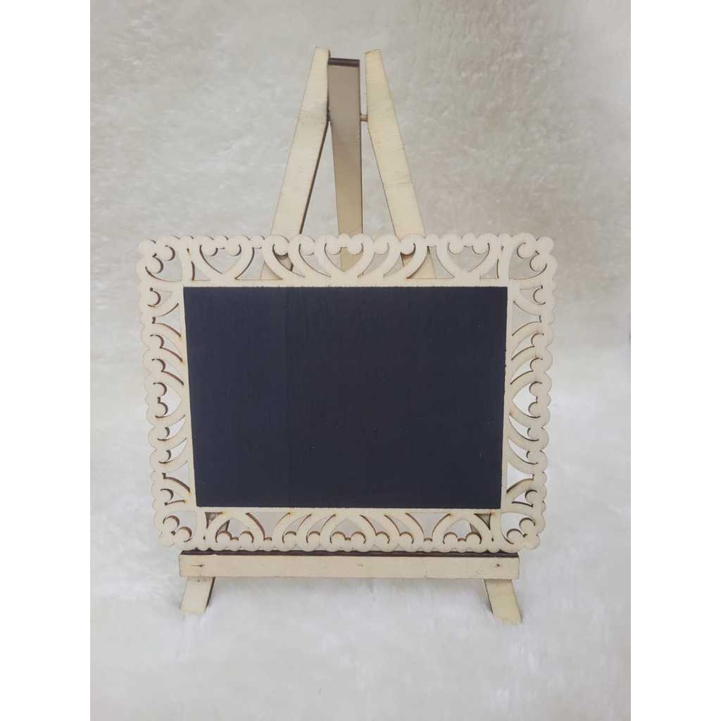 10 Unidades Mini quadro cavalete lousa madeira porta recado