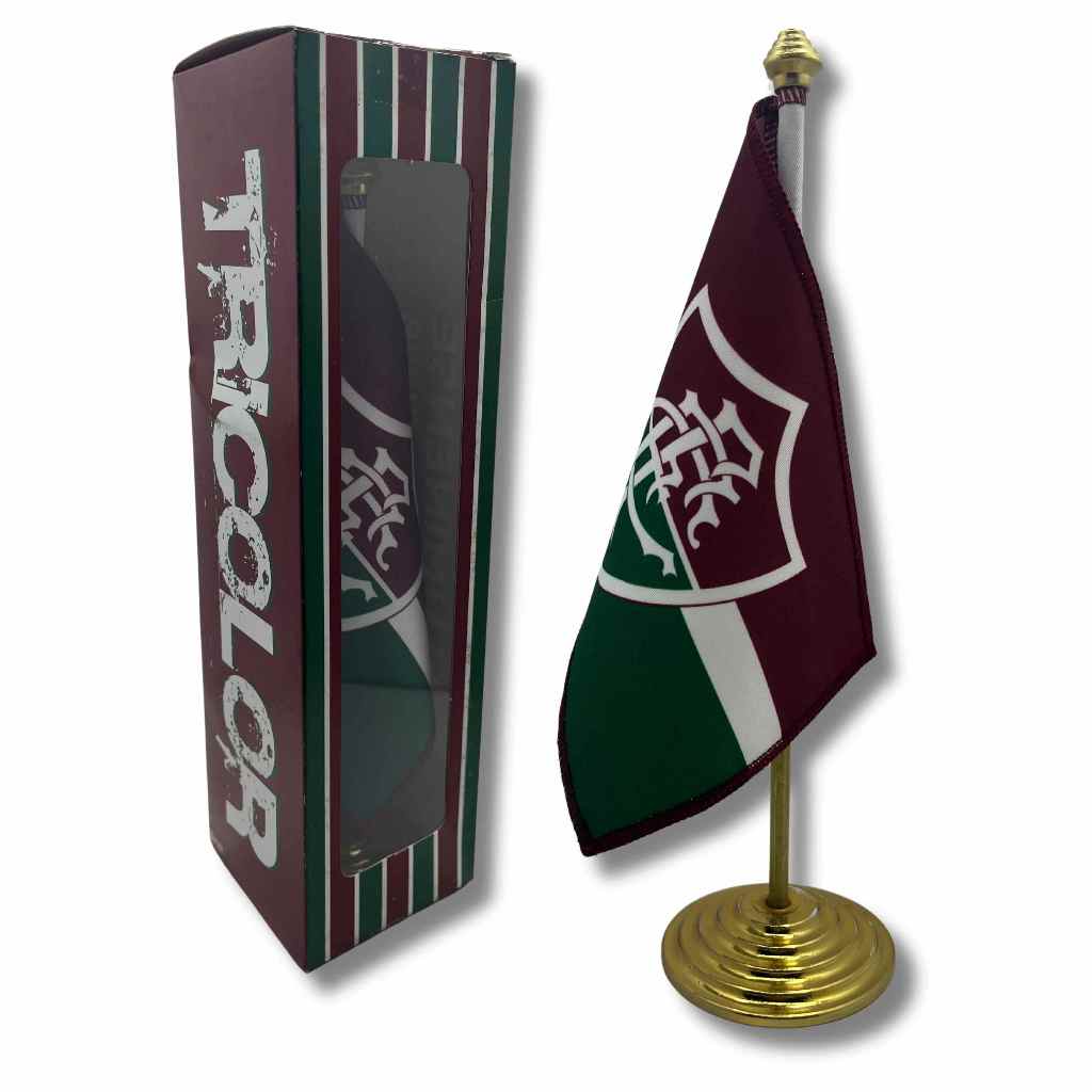 Bandeirinha de Mesa Fluminense Oficial Tricolor