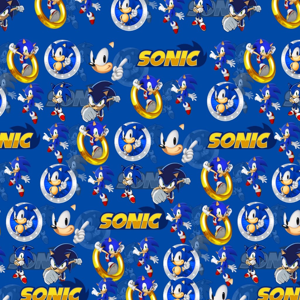 Tecido TRICOLINE MISTA Estampa Digital 50cmX1,47 - Sonic