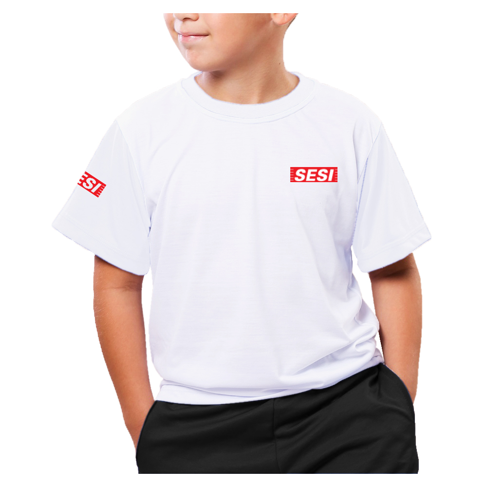 uniforme sesi camiseta infantil e juvenil unissex uniforme escolar sesi modelo 2026