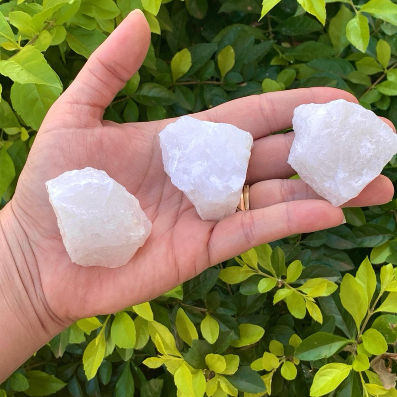 Cristal Quartzo Branco Leitoso Bruto - Cristal Natural