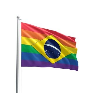 Bandeira LGBTQIA+ Brasil Tecido Oxford Poliéster Oficial 150x90 cm