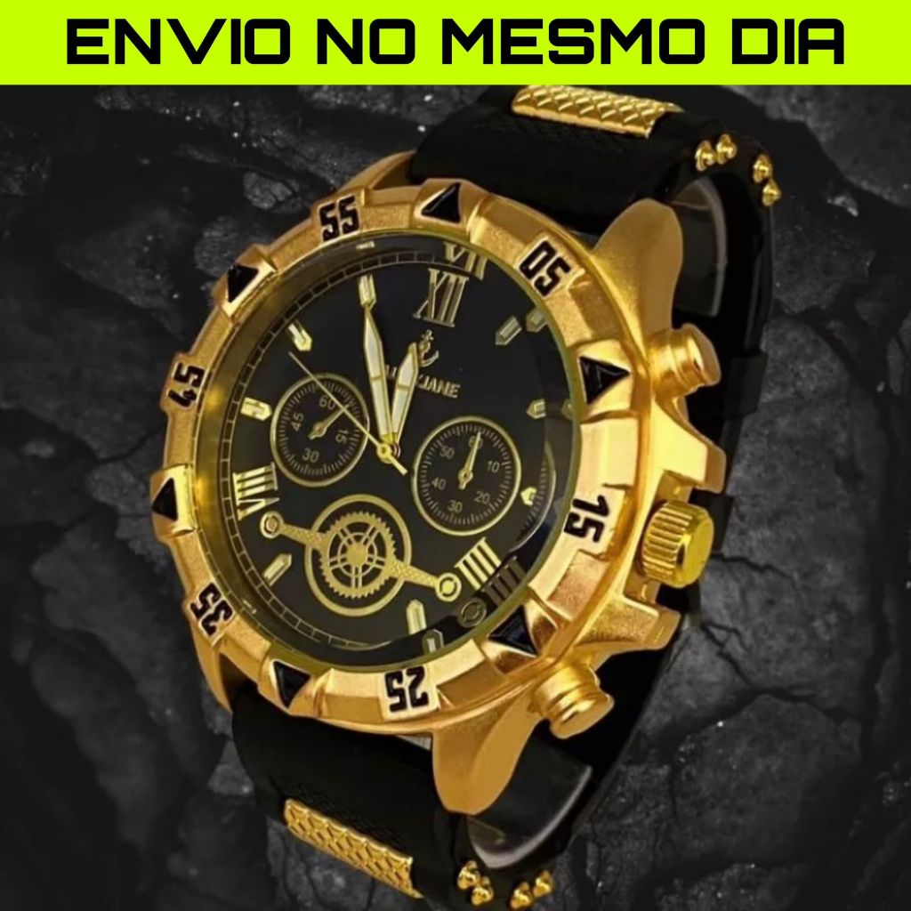 Relogio Original Masculino Banhado em Oferta na Shopee