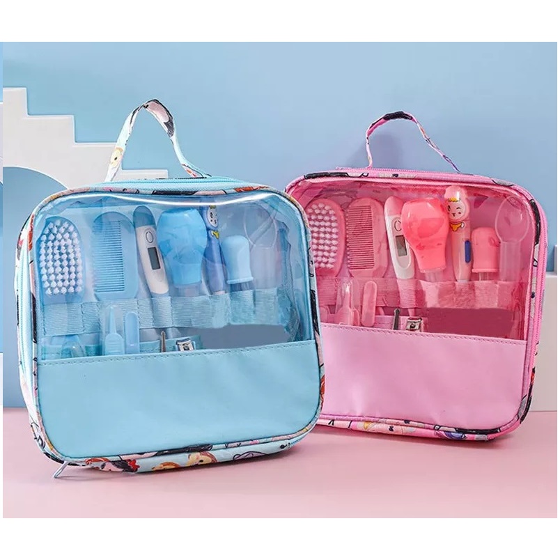 Kit Bolsa Higiene Bebê 13 itens/ 0 a 6 meses cuidados de saúde, cabelo, unhas, acessórios