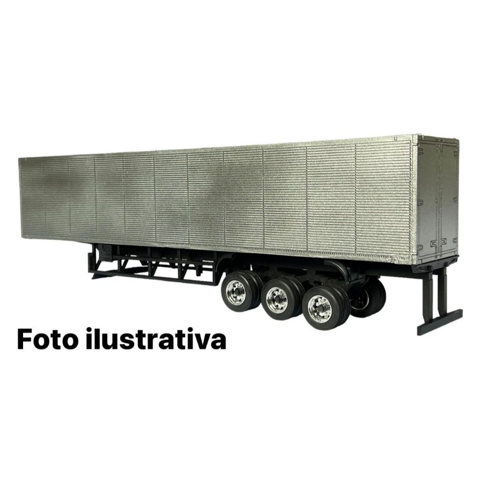 Kit Para montar Carreta LS baú 3 eixos, escala 1/32