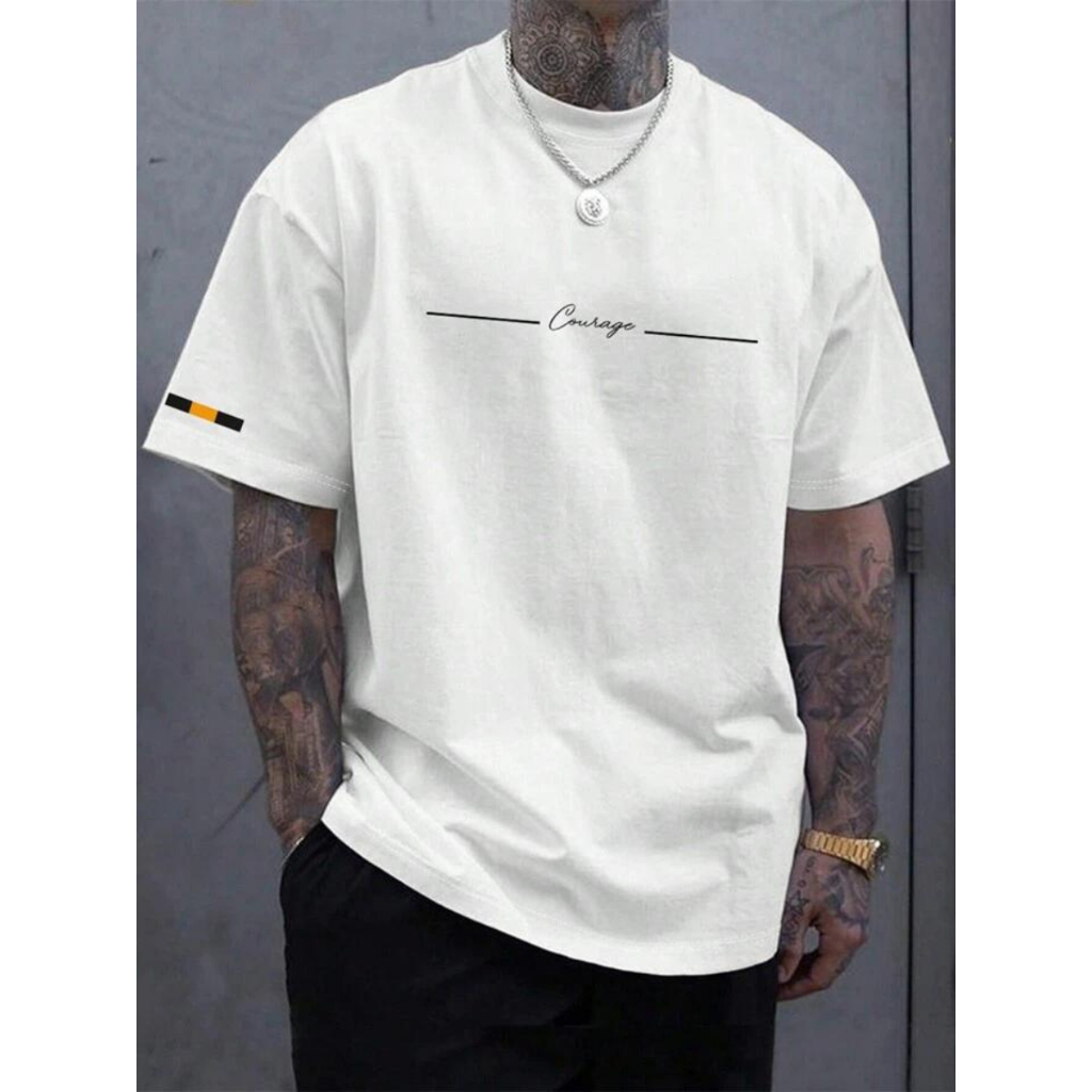 Camisa Camiseta Masculina Courage 100% Algodão - Envio Imediata