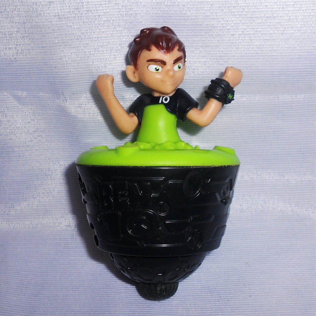 Boneco Pião Ben 10 coleção Burger King 2018 Cartoon Network CN Bamko