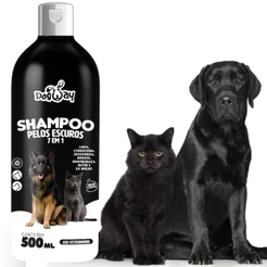 Shampoo Escurecedor para Cães e Gatos Cachorro Genial Pet 500ml