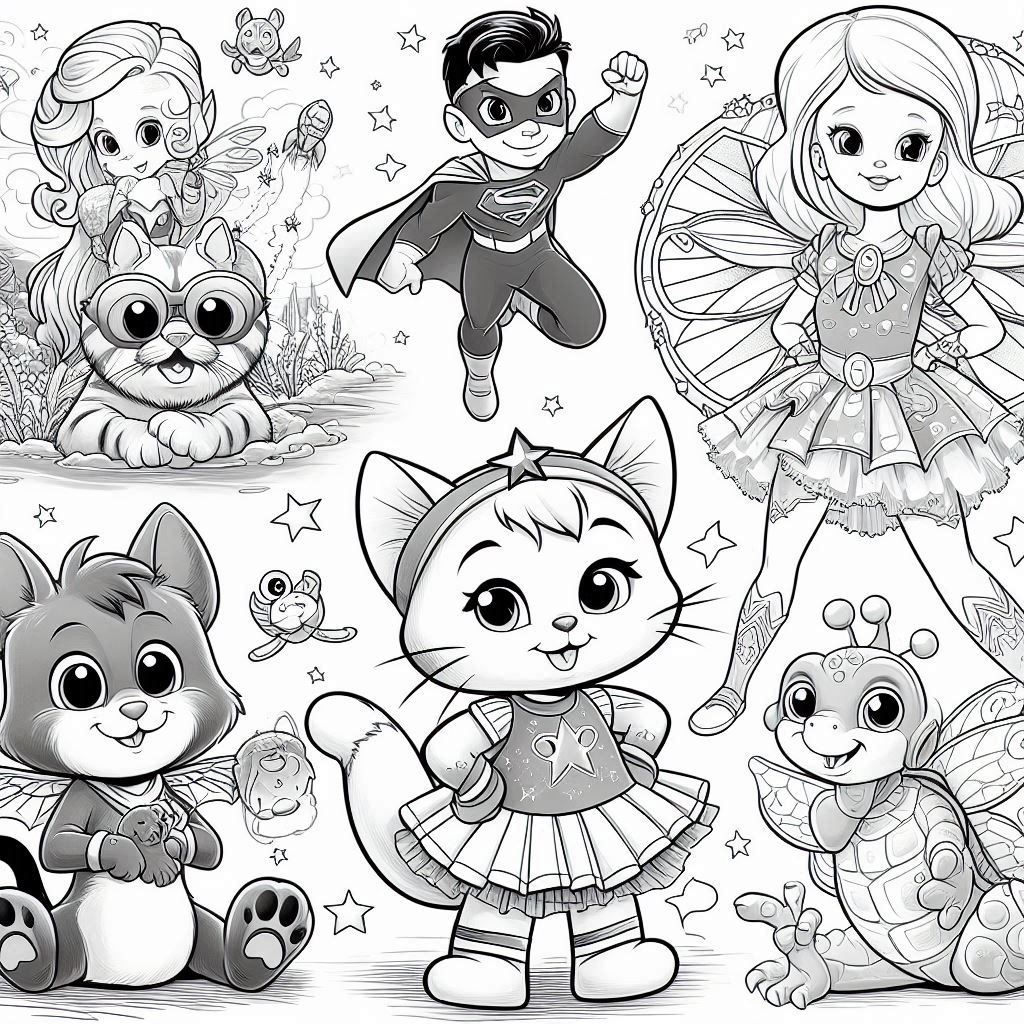 180 Desenhos Para Colorir e Pintar Diversos Personagens 15X21