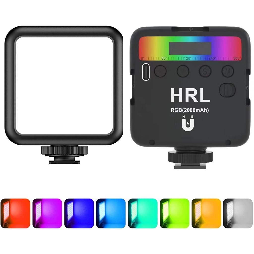 Iluminador Led Para Fotografia Profissional - HRL Modelo VL49RGB