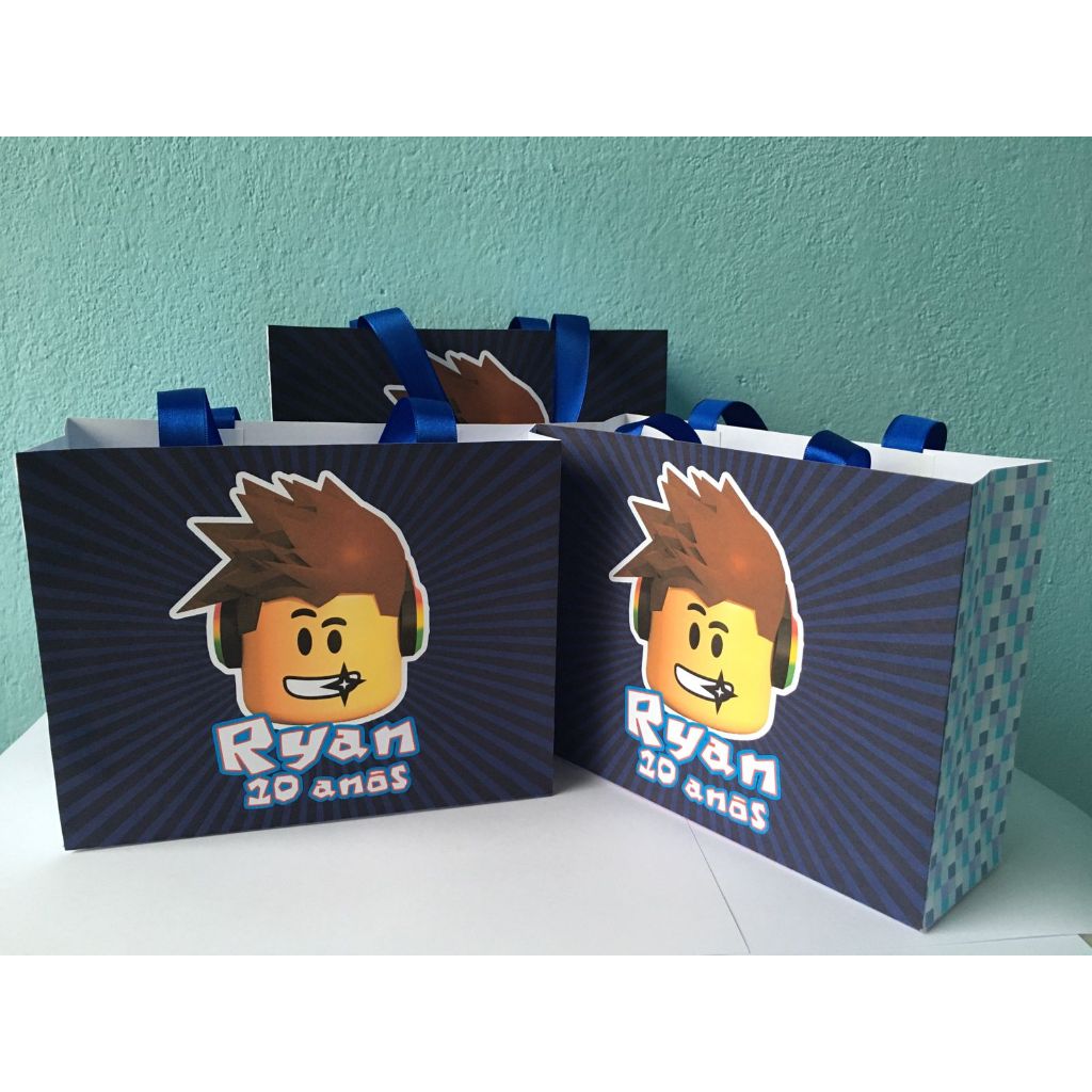 Sacolinha personalizada Roblox - Bolsinha Lembrancinha em Oferta na Shopee