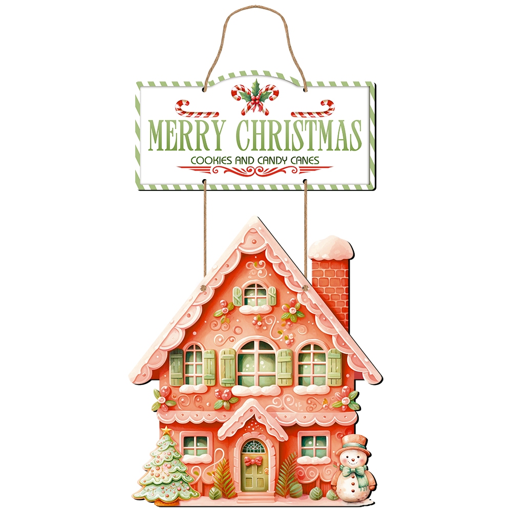 Natal - Decoração de Parede ou Porta - Casinha Merry Christmas