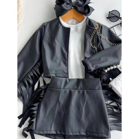 Conjunto Boiadeira Infantil Country Ana Castela