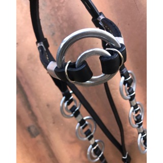 Cabeçada Argola Dupla Couro Legítimo Para Cavalos Todas As Raças Várias Cores Descontaço em Oferta na Shopee