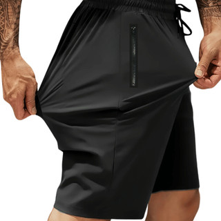 Bermuda maculina academia  tactel com elastano  bolso com ziper shorts com ziper alta qualidade