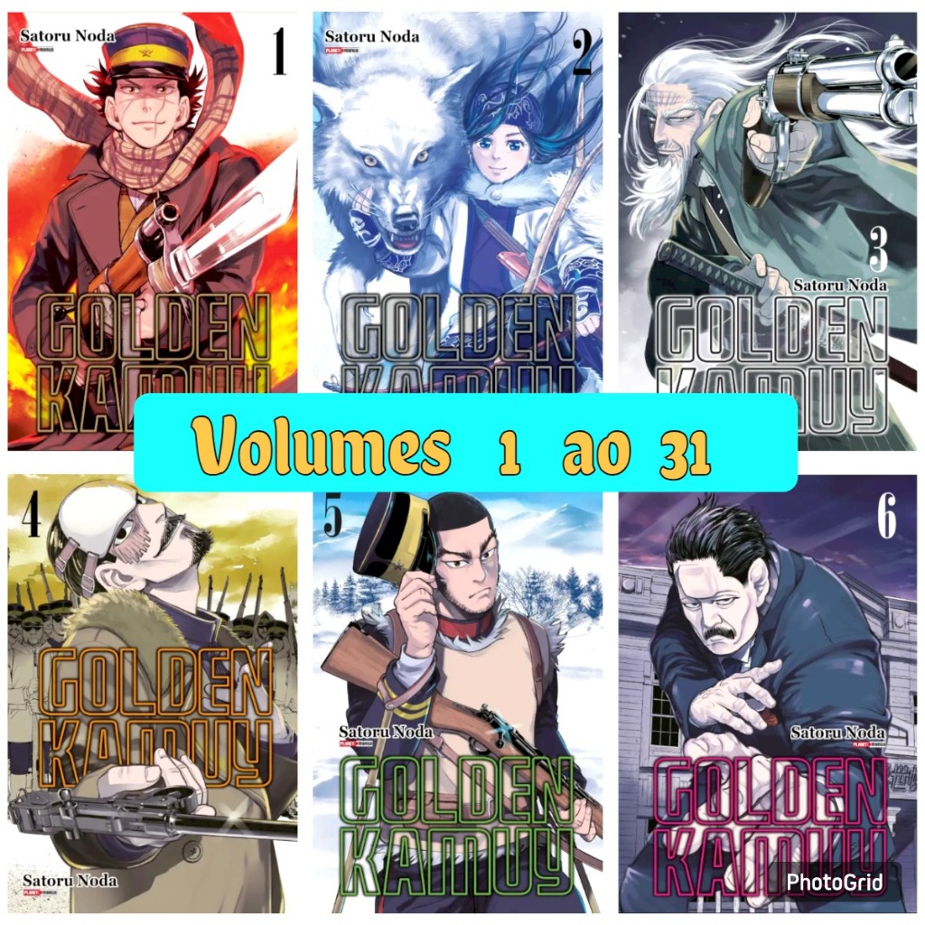 Golden Kamuy Manga Todos Volumes 1 ao 24 Novo Lacrado em Oferta na Shopee