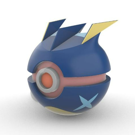 Greninja - Porta Alianças Personalizado Pokebola Pokeball Casamento Pokemon Caixa Joias Pedido de Casamento Noiva Noivo