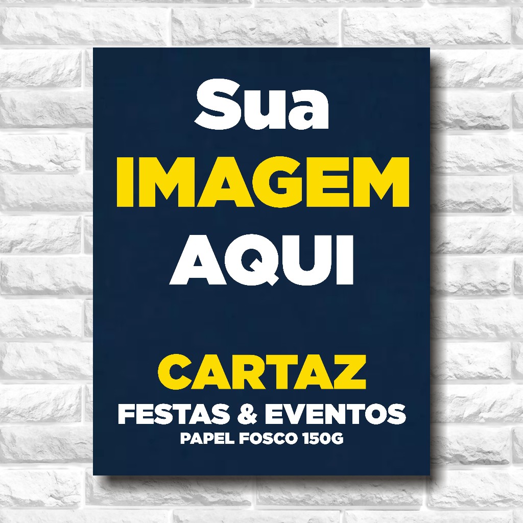 20 Impressões Pôster Cartaz A3 - 42x29,7cm Suas Artes Papel Fosco Impressão A3 Cartazes para Festas e Eventos