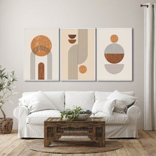 QUADRO DECORATIVO ABSTRATO GEOMÉTRICO LINHAS FORMAS PARA SALA, QUARTO, ESCRITÓRIO 50x75 e ...
