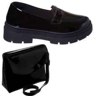 Kit Mocassim Feminino Infanto Juvenil com Bolsinha de Ombro Social em Oferta na Shopee