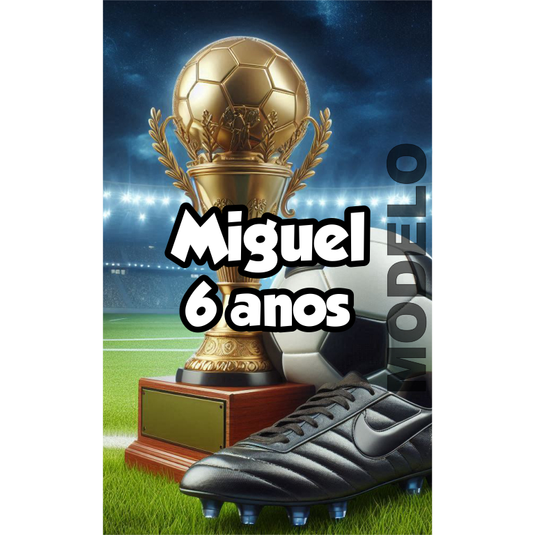 15 Adesivos Tubete Futebol Bola Campo Troféu - Etiqueta - Rótulo Personalizado