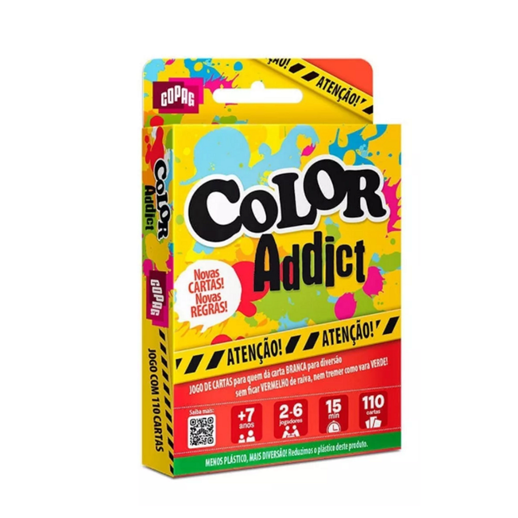 Jogo de Cartas Color Addict Copag Mattel Melhor Q Uno