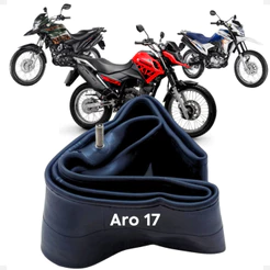 Camara De Ar Aro 17 Para Roda Traseira Honda NXR Bros 125 Bros 150 Do Pneu 110/90-17 TJ 17