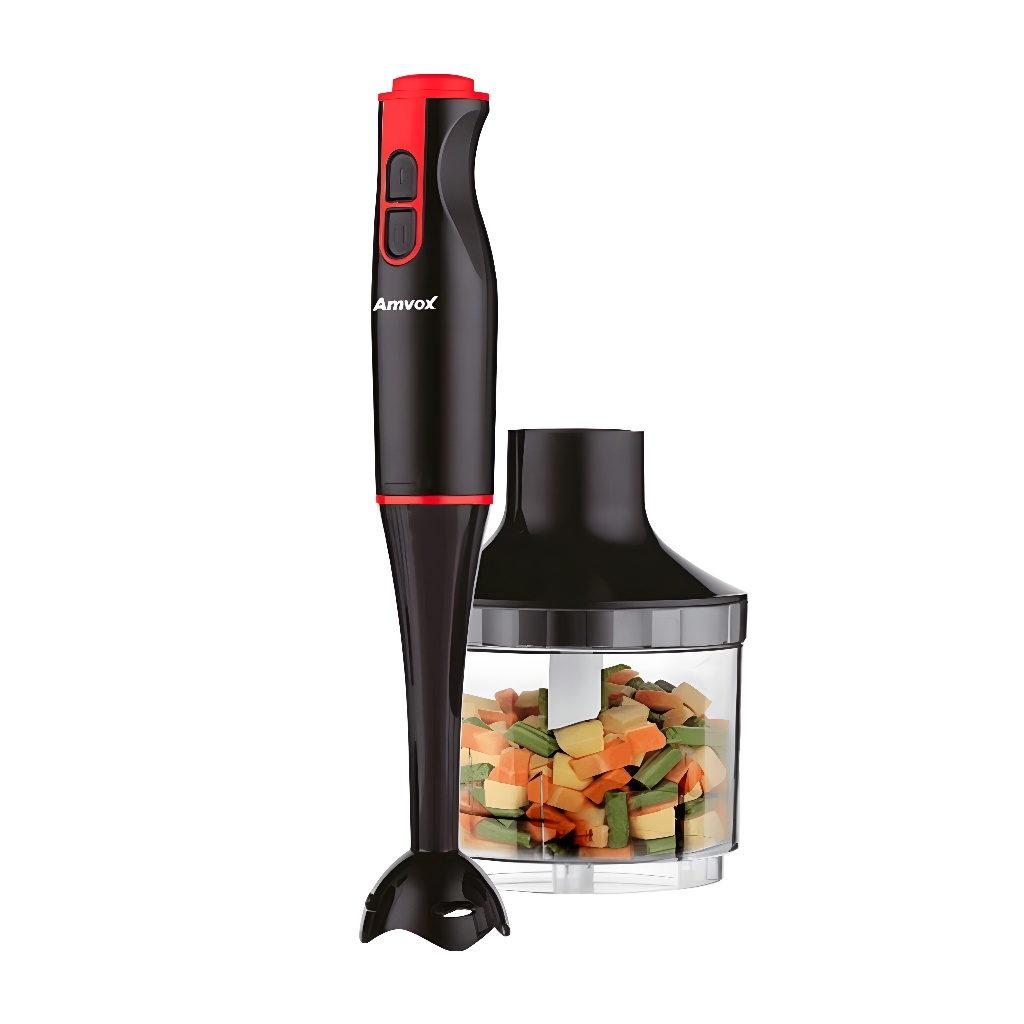 Mixer e Processador de Alimentos 2 em 1 Amvox APR 400 2 Velocidades 400W Triturador e Processador em Oferta na Shopee