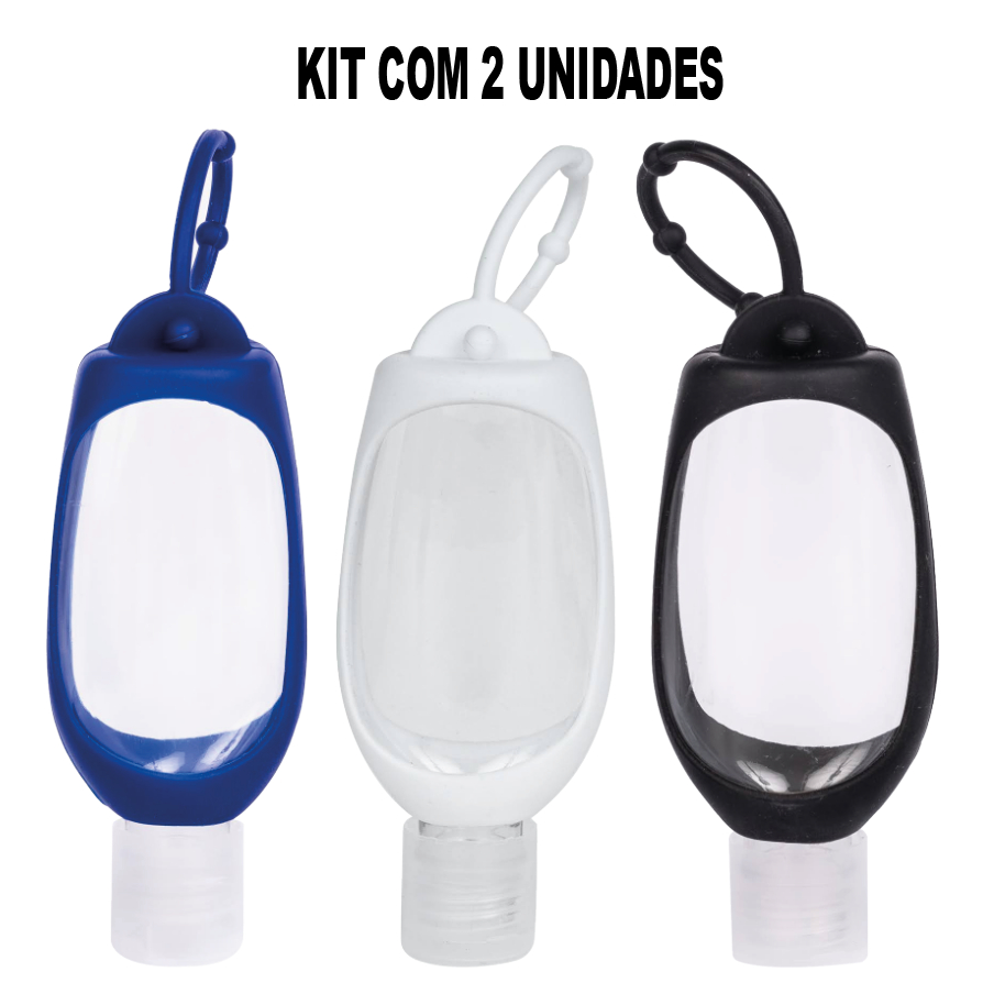 KIT com 2 unid - Frasco de álcool gel com suporte - não incluso álcool em Oferta na Shopee