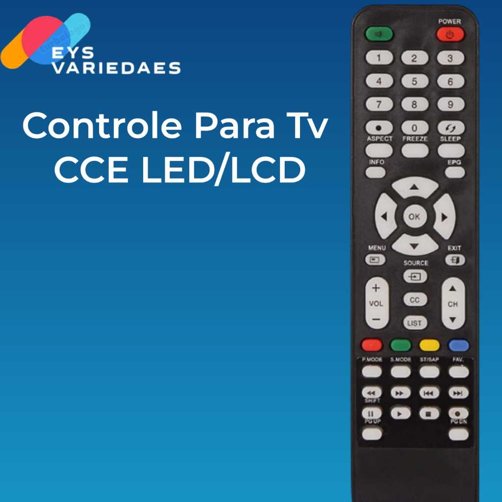 CCE Controle  TV CCE LED/LCD