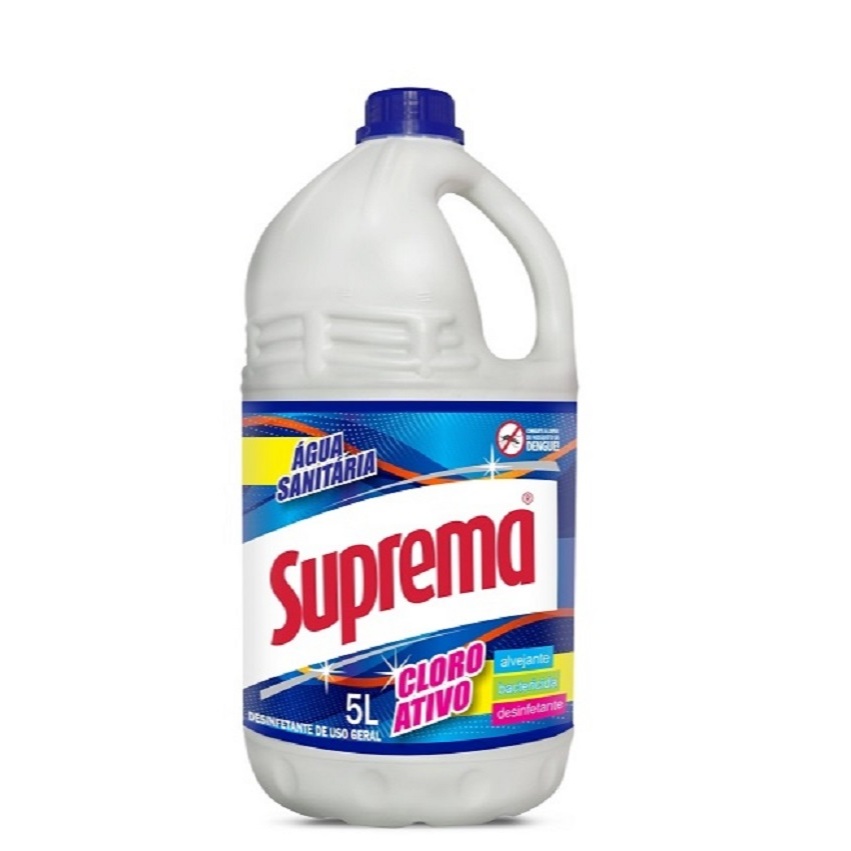 Agua Sanitária Cloro Ativo Suprema 5 Litros - 1 unidade em Oferta na Shopee